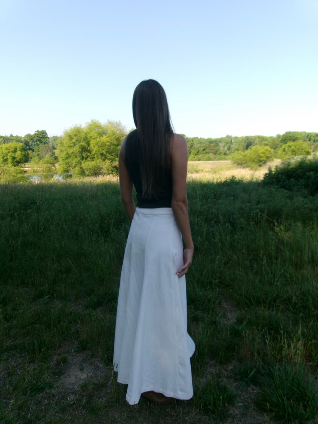 The Staple Maxi Skirt in Ivory