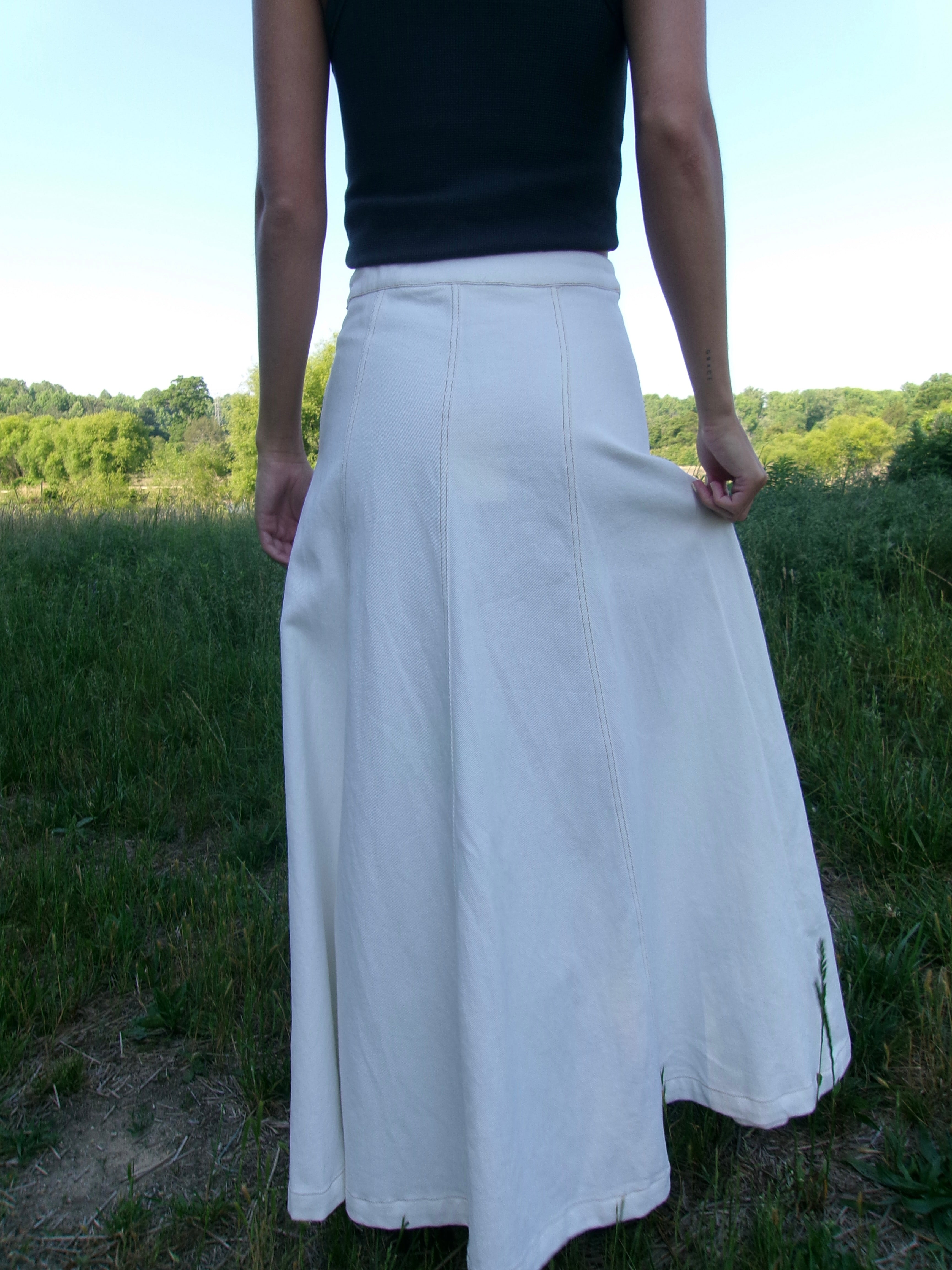 The Staple Maxi Skirt in Ivory
