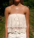 Timeless Lace Tube Top in Cream