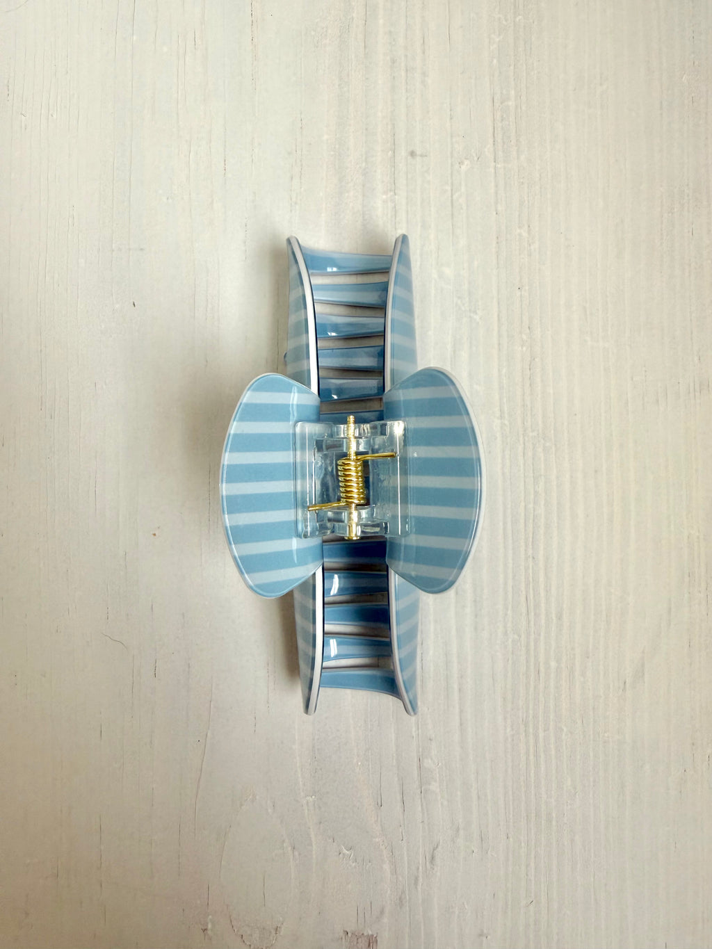 Blue Pinstripe Claw Clip