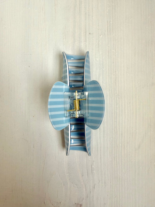 Blue Pinstripe Claw Clip