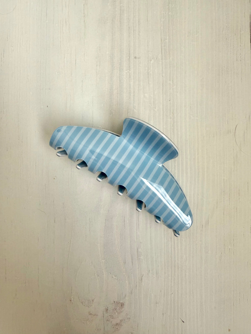 Blue Pinstripe Claw Clip